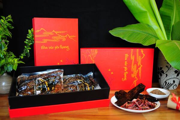 hộp giấy đựng khô bò