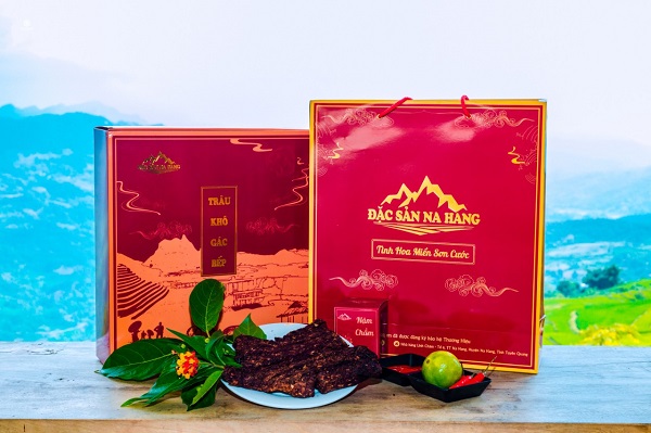 hộp giấy đựng khô bò
