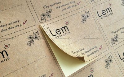 Dịch vụ in decal giấy kraft đẹp, giá rẻ, lấy nhanh