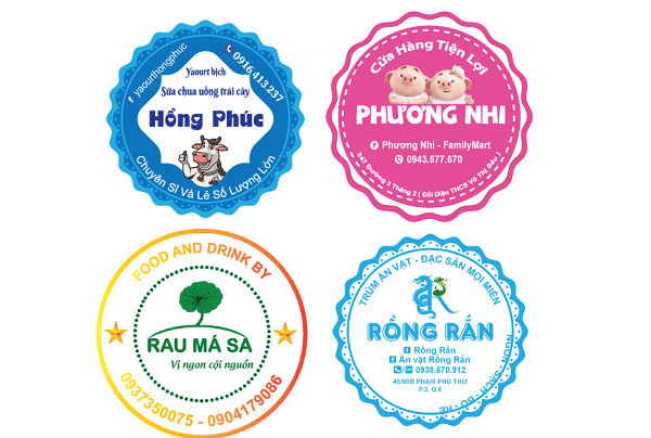 Mẫu logo ăn vặt
